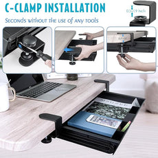 EHO Under Desk Slide-Out Storage Drawer, Large 20