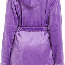 U2SKIIN Women Hooded Fleece Robe, Short Plush Robes for Womens With Hood Soft Warm Spa Bathrobe