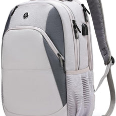 Swissdigital Design Business Laptop Backpack, College Laptops Backpack with USB Charging Port for Men and Women Fits 16 Inch Notebook, Mauve Grey | SD1670-05