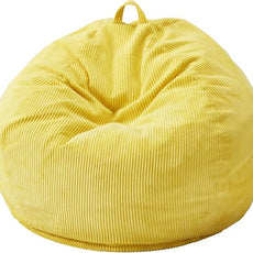 Hobestluk 3.5FT Bean Bag Chair Adult Bean Bag Chair Large Bean Bag Chair with Filler Included Teardrop Bean Bag with Removable Cover for Bedroom Living Room - (Large, Yellow)
