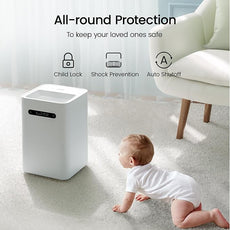 smartmi Evaporative Humidifiers, Cool No Mist Humidifiers for Bedroom, Air Humidifiers for Baby, 4L Top Fill, Self-Cleaning, Quiet, Smart APP Control, Auto Shutoff, Air-drying, Shockproof White