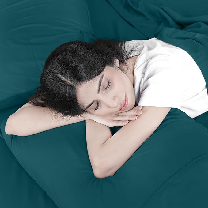 Utopia Bedding Twin Bed Sheets Set - 3 Piece Bedding - Brushed Microfiber - Shrinkage and Fade Resistant - Easy Care (Teal Green)