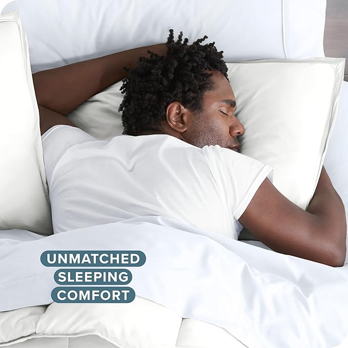 Bare Home Bedding Duvet Cover Queen Size - Premium 1800 Super Soft Collection - Lightweight, Cooling Duvet Cover - Soft Breathable Bedding (Queen, Cream)