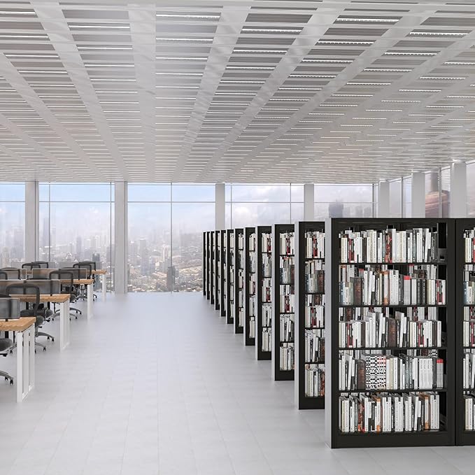 Black Subframe - Cannot be Used Alone, Need to be Used in Conjunction with The 68.9" Tall Main Bookshelf