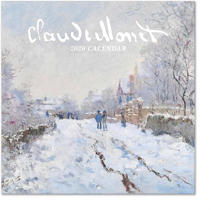 Monet Wall Calendar 2026 12" x 12" FSC® Plastic Free - Starts Week On Sunday | Family Planner Art Calendar 2026