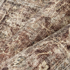 9x12 Rust Vintage Area Rug for Living Room Bedroom Distressed Rustic Large Carpet Non-Slip Low Pile Lightweight Vacuumable Soft Washable Throw Rug for Indoor Dining Room