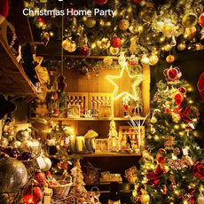 6 Pack Fairy Lights Battery Operated - 7ft 20 LED Twinkle Lights Copper Wire Mini String Lights Firefly Lights for Mason Jars DIY Crafts Christmas Wedding Party Centerpiece Table Decor, Warm White