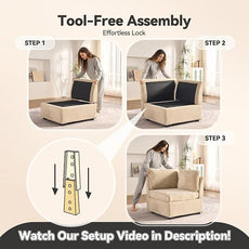 Large 9 Seat Modular Sectional Sofa with Ottoman Seat Corduroy Sleeper Sectional Sofa Bed Oversized Convertible Modular Couch for Living Room