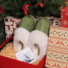 KuaiLu Womens Fluff Dual Memory Foam Slippers Ladies Cozy Arch Support Warm Scuff Slippers Slip on Comfy Winter House Shoes with Non-Slip Indoor Outdoor Hard Sole