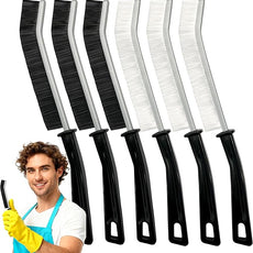 Crevice Cleaning Brush, Hard-Bristled Gap Scrub Brush, Toilet Gap Cleaning Brush Tool, for Scrub Small Spaces, Kitchen, Bathroom, Corner, Grout, Sink, Window Tracks, Hinges, 6pcs