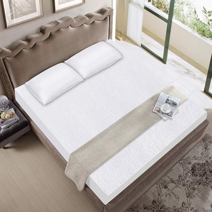 Twin XL Mattress Protector Cover Cooling,Extra Long Twin Waterproof Viscose Terry Mattress Protector for College Dorm Room Essentials,Soft and Noiseless,Deep Pocket Fits Up to 14 Inch,2 Pack