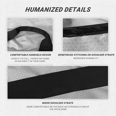 Laundry Bag with Shoulder Straps and Mesh Pocket Laundry Backpack Large Portable Laundry Hamper for College Laundromat Apartment (Gray)