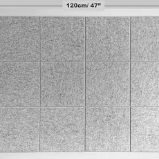 Large Cork Board Alternative | Cork Boards Cork Tiles for Walls | Aesthetic Felt Bulletin Board Pin Board for Office, Home & Classroom | Felt Wall Tiles (12-Pack) | Marble