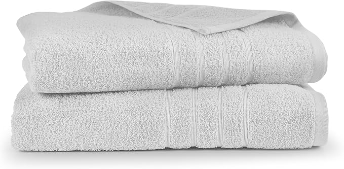 Martex 2-Pack Ultimate Performance Bath Sheet Set – 100% Cotton – 33” x 65” – Extra Large Bath Towels – Versatile – Low-Linting – Supersoft Bathroom Set – Super Absorbent – Easy Care – White
