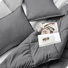 Bare Home Comforter Set - Queen Size - Ultra-Soft - Goose Down Alternative - Premium 1800 Series - All Season Warmth (Queen, Turquoise)