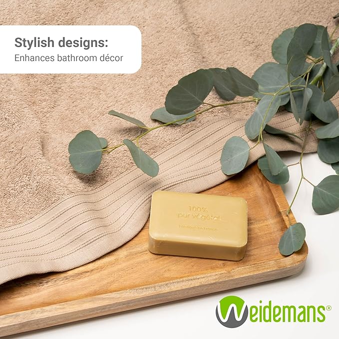 100% Cotton Towels 35" X 70" | Black & Sand Towels Set of 2 Ultra Soft and Highly Absorbent Bath Towel Set Cotton, Gym, Hotel, Spa, Machine Washable