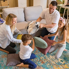 Lahome Modern Abstract Area Rugs 5x7, Large Washable Rugs for Living Room Bedroom Non Slip, Colorful Indoor Floor Carpet for Dining Room Apartment Dorm Kids Nursery Home Decor