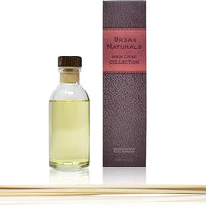 Urban Naturals Vetiver Home Fragrance Reed Diffuser Set | Man CAVE: Vetiver, Oud, Warm Amber & Frankincense. an Elegant, Masculine Fragrance That Smells Like a Men's Cologne!