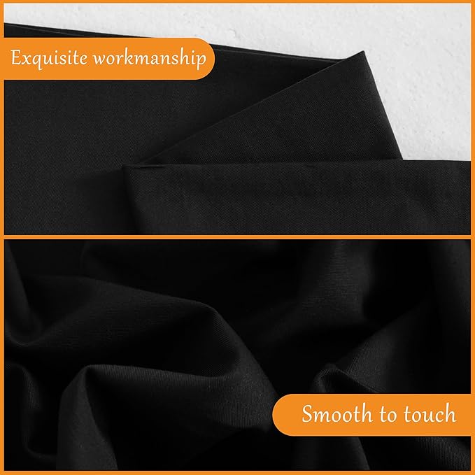 NTBAY Cotton Body Pillowcase - Envelope Closure 20x54 Pillowcase, Breathable and Soft Bed Pillow Case, Black