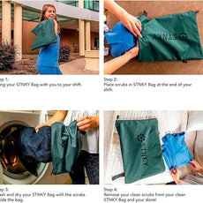 STNKY Bag Pro - Laundry Bag - Wash Bag for Health Workers, Sports, Fitness & Travel