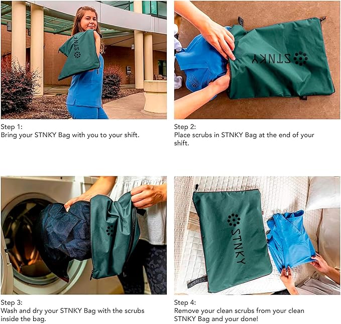 STNKY Bag Pro - Laundry Bag - Wash Bag for Health Workers, Sports, Fitness & Travel