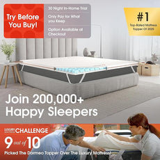 Dormeo RV King Cooling Mattress Topper, 3-Inch with Octaspring® Technology for Optimal Back Support, Medium Firmness