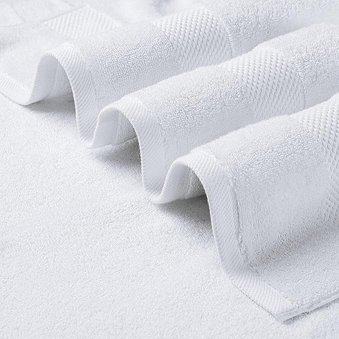 Delara 100% Organic Cotton Towels 650 GSM Plush Feather Touch Quick Dry Bath Sheet, Pack of 3 GOTS Certified, Oeko-Tex Green Certified, Organic Cotton Bath Sheet, 36"X70"