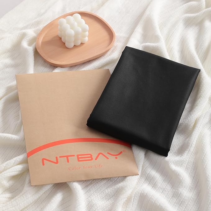 NTBAY Cotton Body Pillowcase - Envelope Closure 20x54 Pillowcase, Breathable and Soft Bed Pillow Case, Black