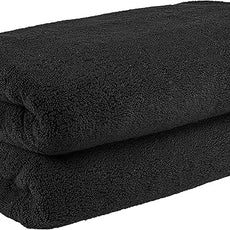 Cotton Paradise 100% Cotton 40x80 Oversized Bath Sheet, Extra Large Turkish Bath Towels for Bathroom, Black Bathsheet