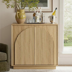 win2win Fluted Sideboard Buffet Cabinet with Storage, 31.5