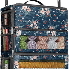 Suitcase Organizer, Travel Luggage Organizer Hanging Shelves Packing Cube Closet/Collapsible Portable Travel Organizer for Carry-on