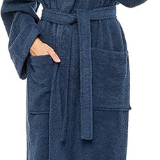 Arus Women's Hooded Classic Bathrobe Turkish Cotton Robe with Full Length Options