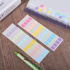 480 Pcs Sticky Index Tabs, Colored Book Sticky Tabs for Notebooks, Repositionable Page Tabs for Notebooks File Classification (0.5×1inch)