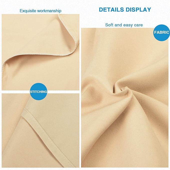 FLXXIE Microfiber Pillow Cases Standard Size, Soft Pillowcases with Envelope Closure, Wrinkle, Stain Resistant Pillow Covers, 20x26, Light Taupe