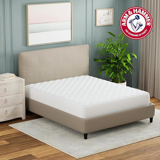 Arm & Hammer Cooling Comfort Mattress Pad, Waterproof, Twin/Twin XL