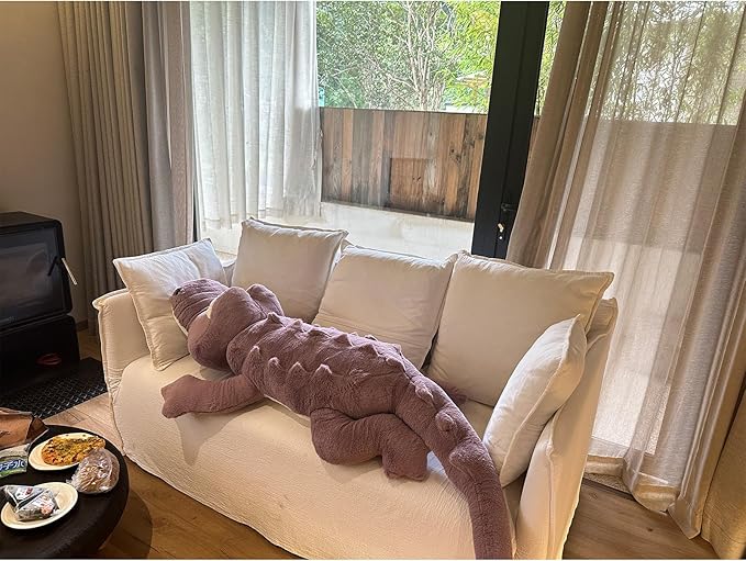 Hofun4U Alligator Plush Pillow, 67 inch Alligator Stuffed Animal, Home Decor Christmas Valentine’s Birthday Gift for Boys Girls Adults Kids (Purple)