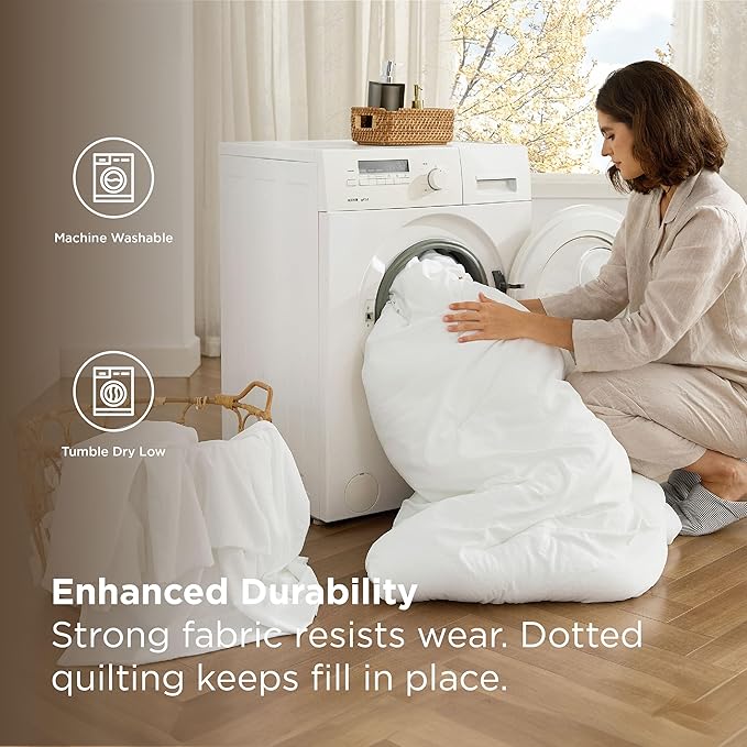 Bedsure Full Size Comforter Set, White Soft Prewashed Bedding for All Seasons, 7 Pieces Warm Winter Down Alternative Bed Set, Fluffy Bed in a Bag with Sheets, Pillowcases & Shams