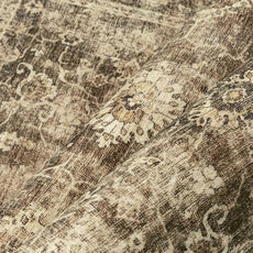 8x10 Washable Area Rug for Living Room Bedroom Brown Vintage Large Distressed Rustic Low Pile Carpet Non-Slip Lightweight Vacuumable Soft Throw Rug for Indoor Dining Room