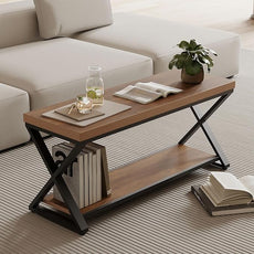 IBF Wood Bench Indoor, Industrial entryway Bench with Shoe Storage for Living Dining Room, Farmhouse Wooden Metal Entry Way Foyer Benches Seat for Bedroom Entryway, Rustic Oak, 39 Inch Long