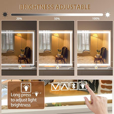 Hasipu Vanity Mirror with Lights and Bluetooth Speaker, 37