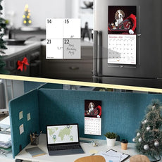 RED EMBER Beagle Puppies 2026 Mini Wall Calendar 12 Month | 7