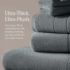 Brooklinen Super-Plush Turkish Cotton Washcloths - Set of 2 - Cotton, 820 GSM, Highly Absorbent, Machine Washable, Perfect for Home & Bathroom (13