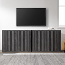 SICOTAS Buffet Cabinet with Storage Accent Sideboard with 6 Doors Modern 93.2