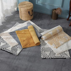 SHIKARA Organic Luxurious Organic Cotton Bath Rug, 32x20 Inch, Anti-Slip, Machine-Washable Bathmat Perfect for Tub & Shower, Toilet Floors, Door Rug Bath Mat (Yellow Ochre)