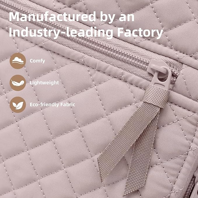 Backpack for Women,College Backpack,Quilted Casual Daypack,Waterproof Bookbag for 17Inch Laptop
