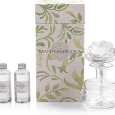 Zodax Grand Casablanca Porcelain Oil Diffuser - 6.76 oz -Water Lotus