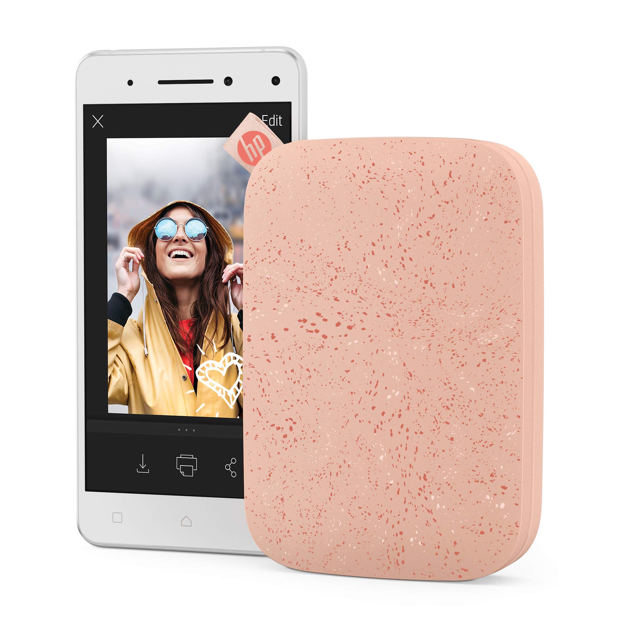 HP Sprocket Portable 2x3 Instant Photo Printer (Lilac) Print Pictures on Zink Sticky-Backed Paper from Your iOS & Android Device.
