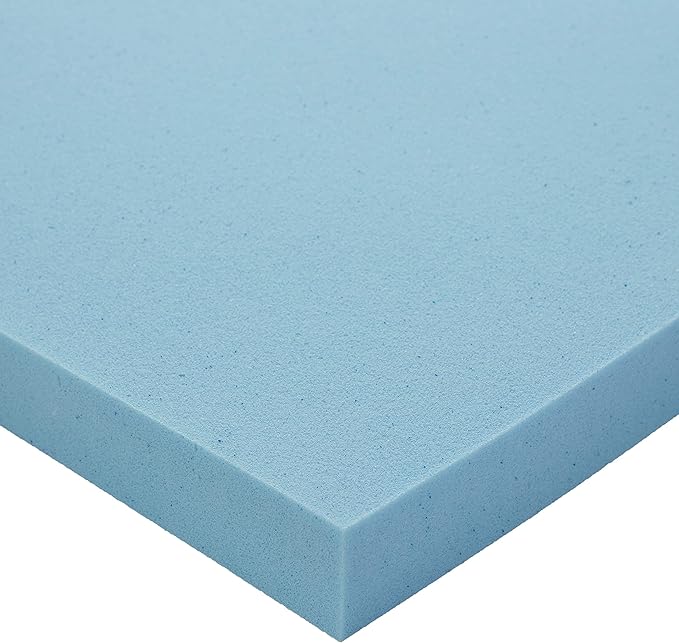 Amazon Basics Alternative Latex King Mattress Topper, Cooling Gel-Infused, CertiPUR-US Certified, 2 Inches, Blue