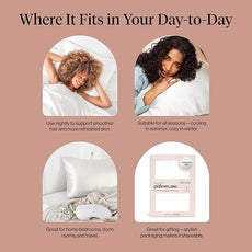 Kitsch Satin Pillowcase with Zipper for Hair & Skin, Softer Than Silk Pillow Cases Standard Size, Wrinkle-Free, Smooth and Cooling Satin Pillow Covers, 19