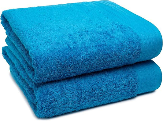 100% Cotton Towels 35" X 70" | PetrolTowels Set of 2 Ultra Soft and Highly Absorbent Bath Towel Set Cotton, Gym, Hotel, Spa, Machine Washable